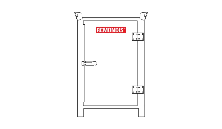 A picture of a fluorescent tube container