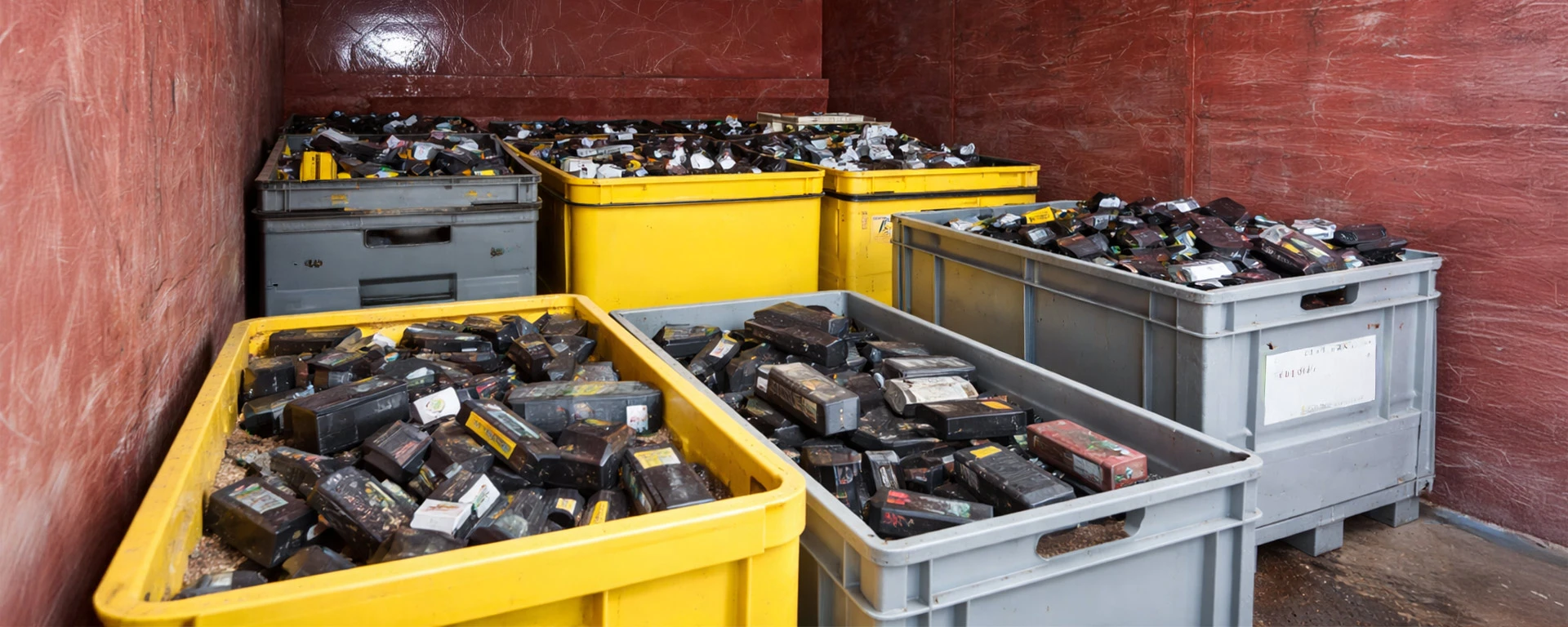 Annahme am Wertstoffhof von Batterien und Akkus