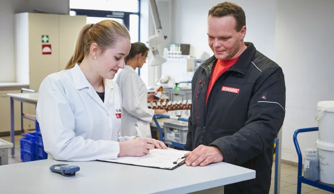A TRGS-trained hazardous waste management specialist