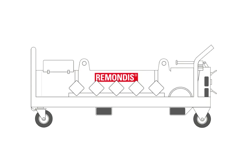 A picture of a pressurised salvage container