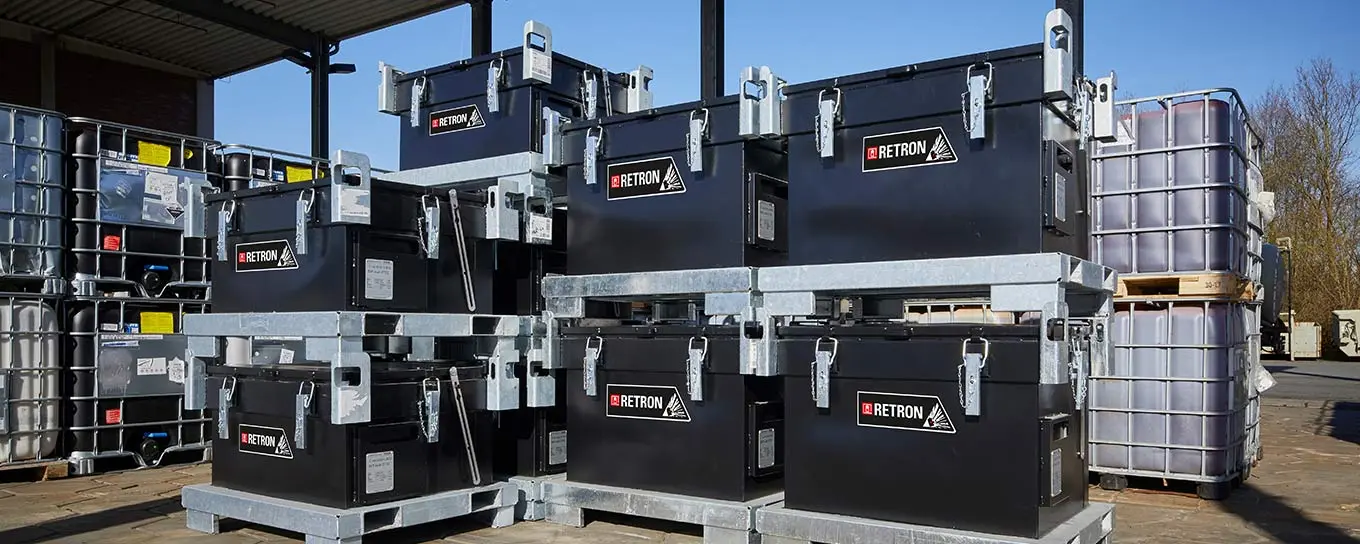 Sichere Transportverpackung Lithium-Ionen-Akkus