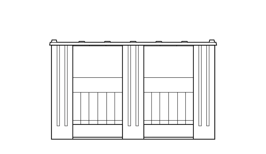 Plastic pallet containers for lead batteries