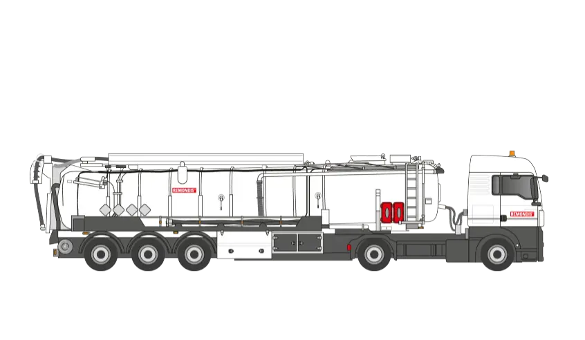 A picture of a vehicle for emptying oil separators