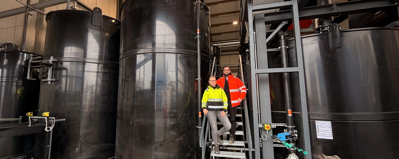 Doris Bredemeier und Konstantin Roux, Niederlassungsleitung EMV