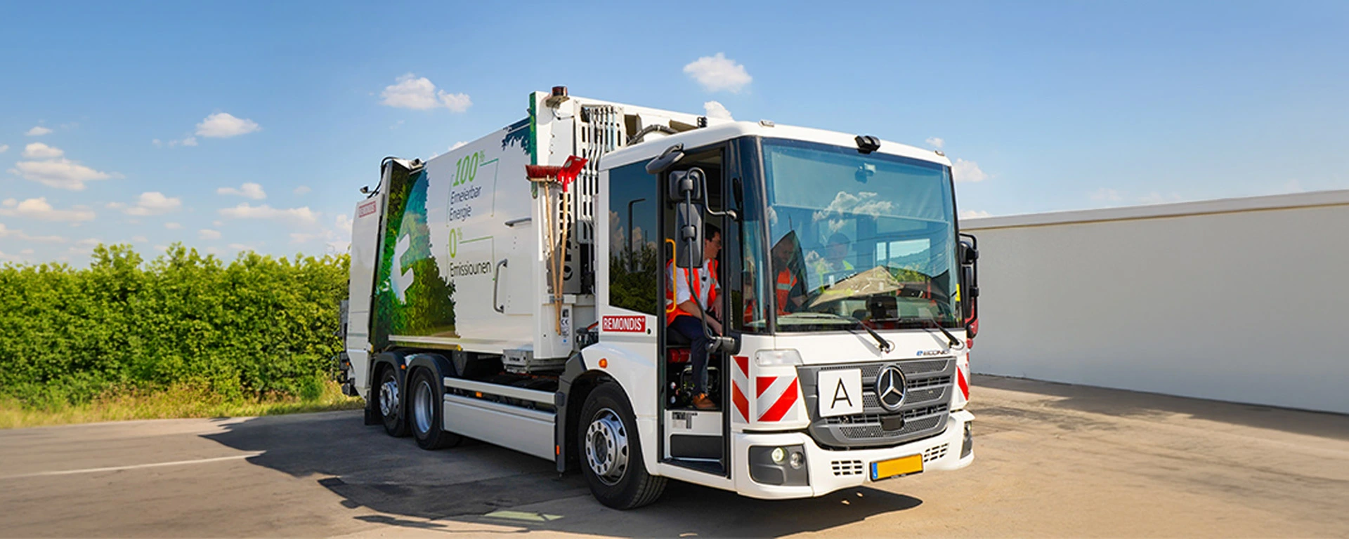 E-Fahrzeug der REMONDIS Luxembourg