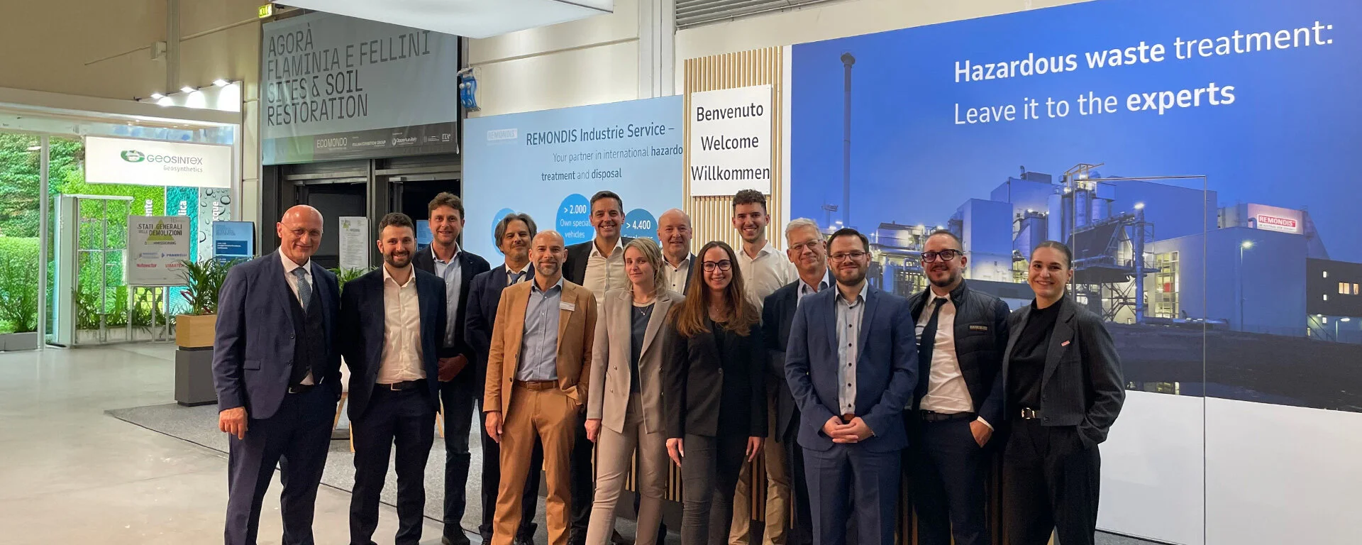 Team REMONDIS Industrie Service und REMONDIS Italia auf der ECOMONDO 2025