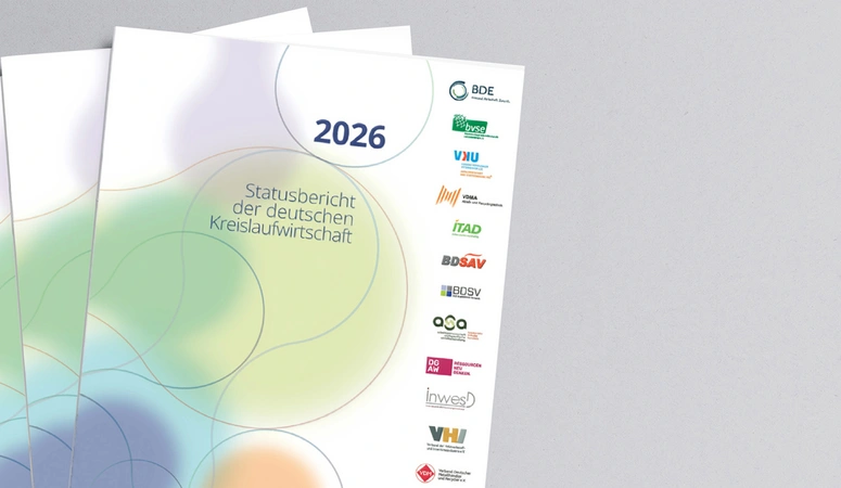 Mockup: Statusbericht der deutschen Kreislaufwirtschaft 2026
