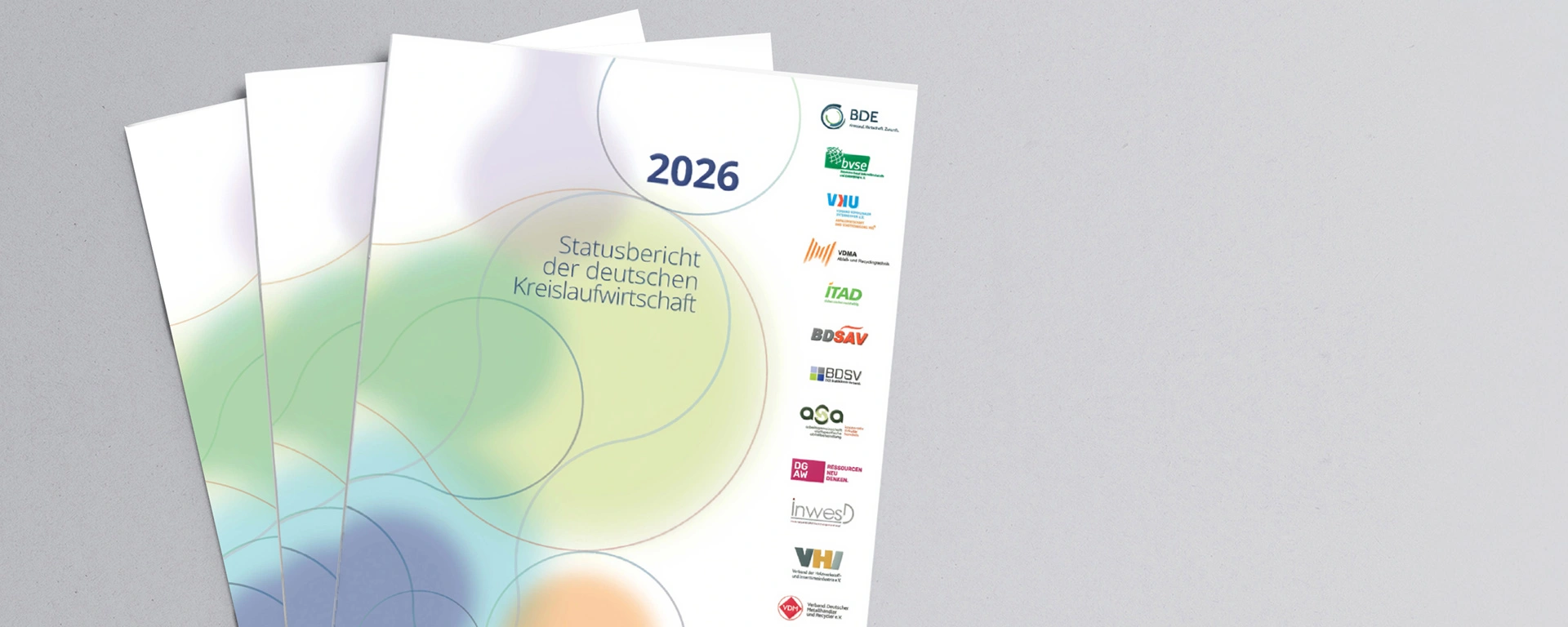 Mockup vom Statusbericht der deutschen Kreislaufwirtschaft 2026