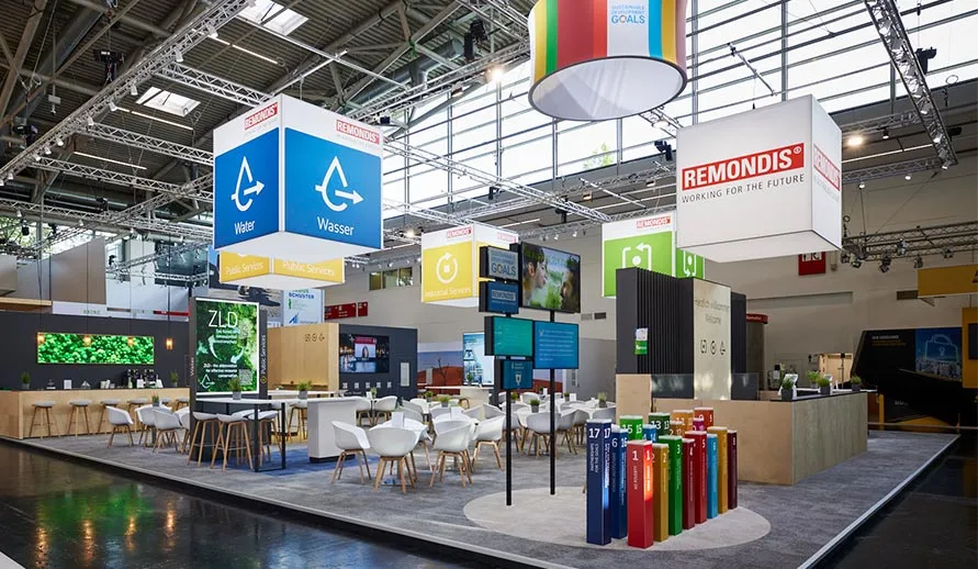 Nachhaltigkeitskonzept beim REMONDIS-Stand IFAT2024
