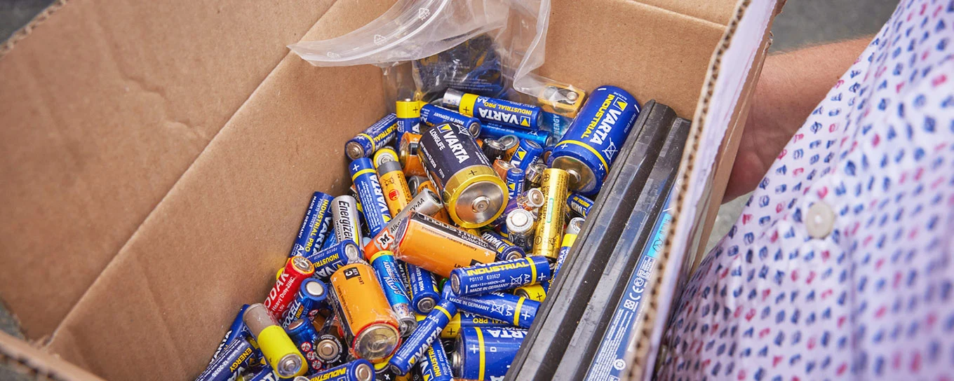 Haushaltsbatterien richtig entsorgen