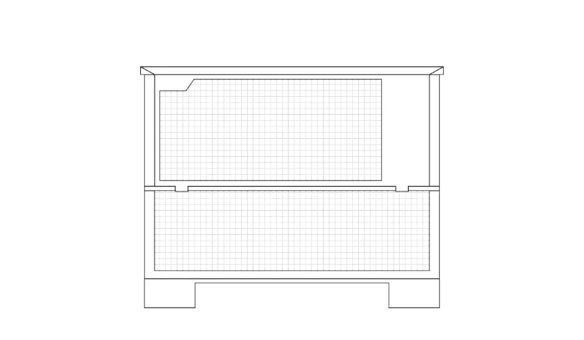 A picture of a wire mesh container