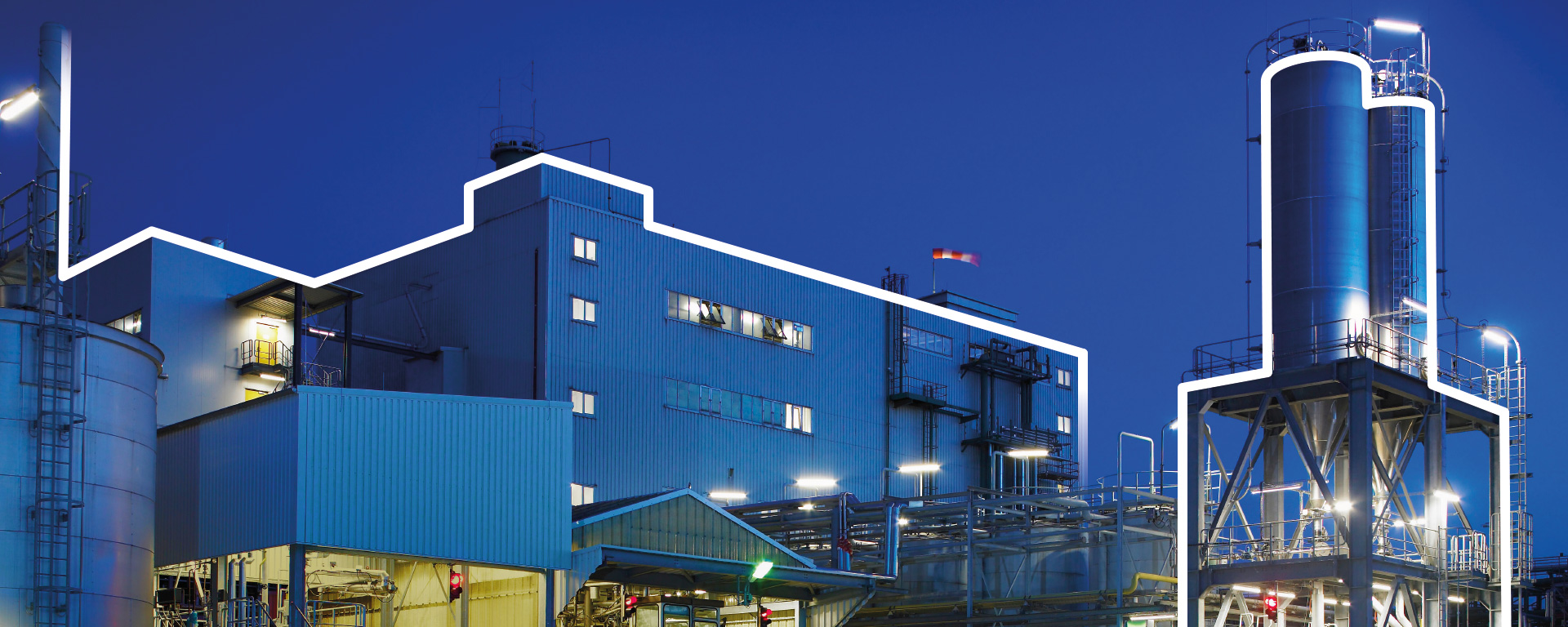 Exterior view of a hazardous waste incineration plant