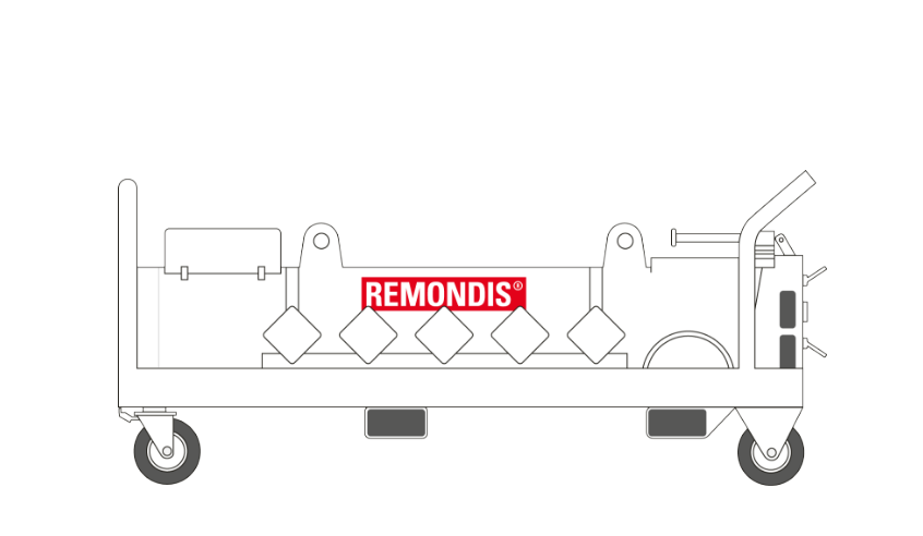 A picture of a pressurised salvage container