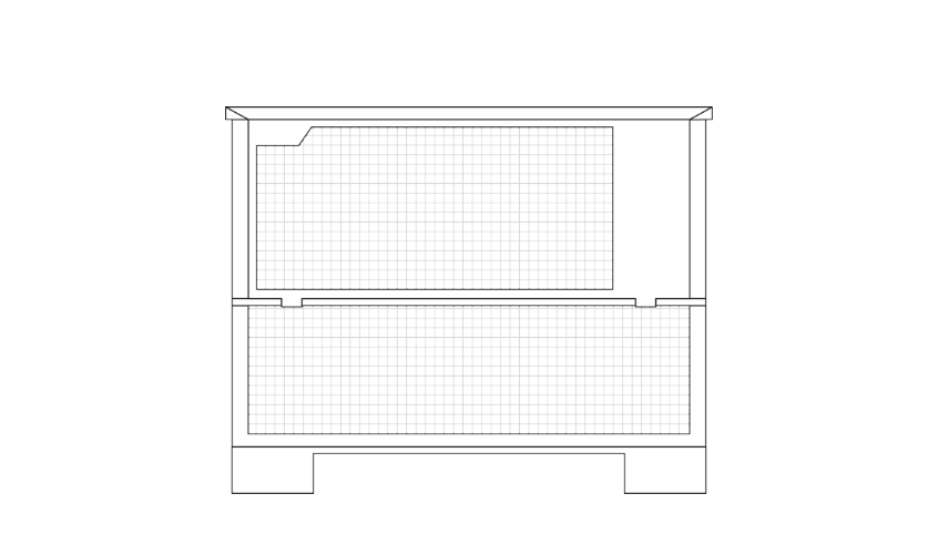 A picture of a wire mesh container