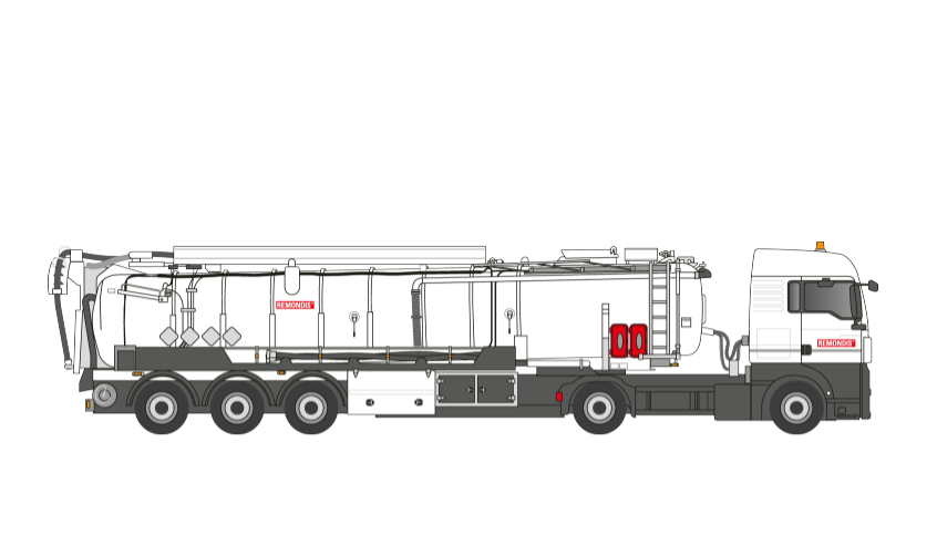 A picture of a vehicle for emptying oil separators