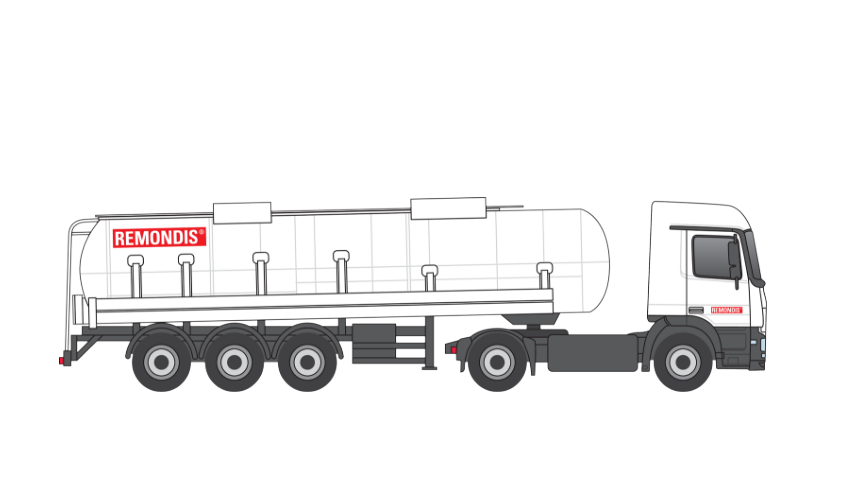 A picture of a semi-trailer