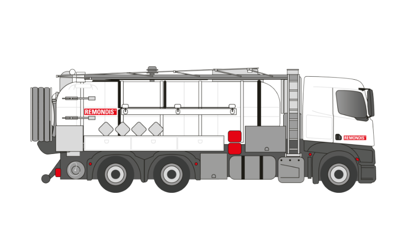 Abbildung Saug-Druck-Tankfahrzeug